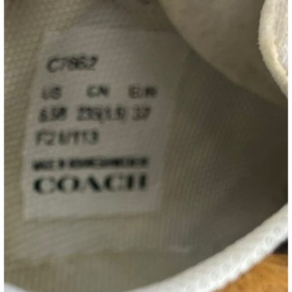 Womens Coach Citysole Court Sneaker Leopard White Size 6.5 - Picture 6 of 6